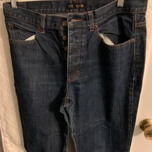 J Crew men's denim blue jeans  12/30